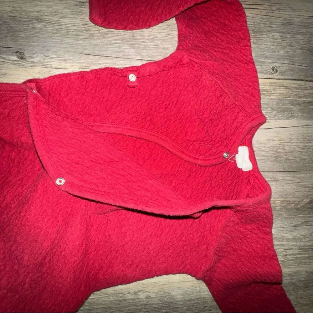 Burt's Bees Baby Vibrant Red Jumpsuit